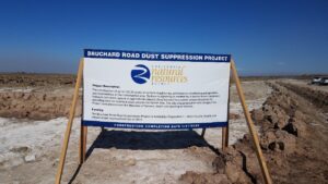 Photo of informational signage at project site