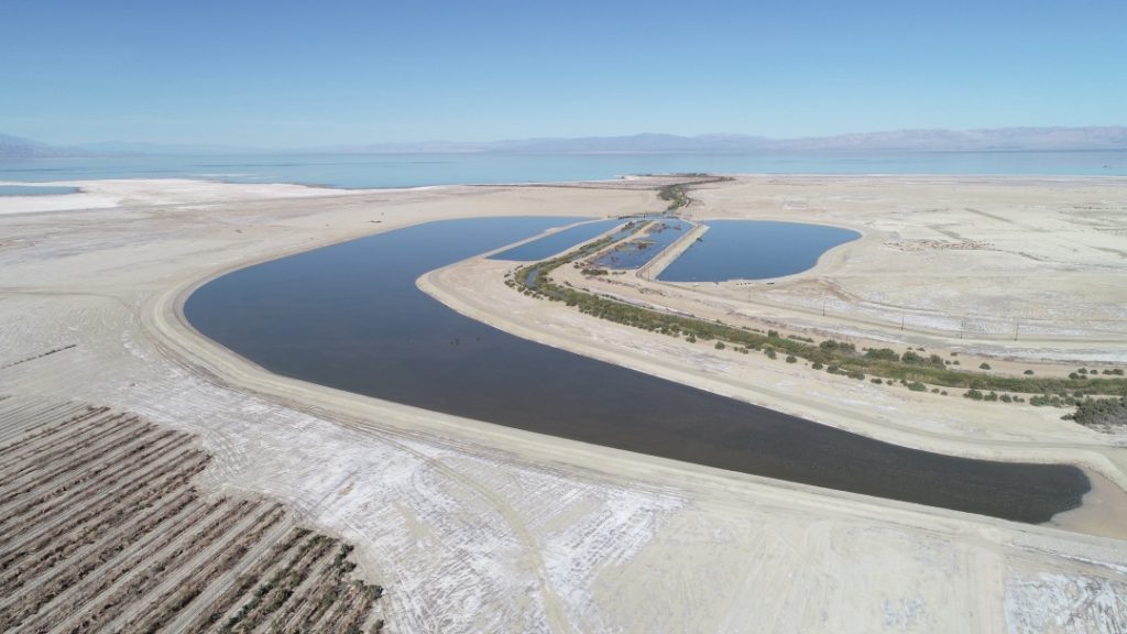 New River Diversion Structure filled with  water